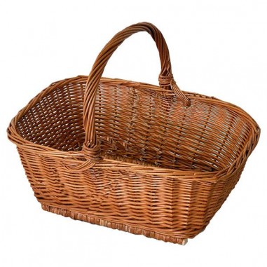 Rectangular wicker basket 01