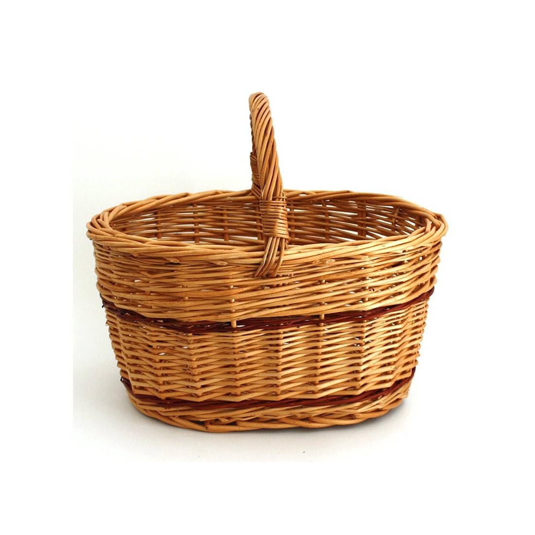 Cesta de mimbre oval 02