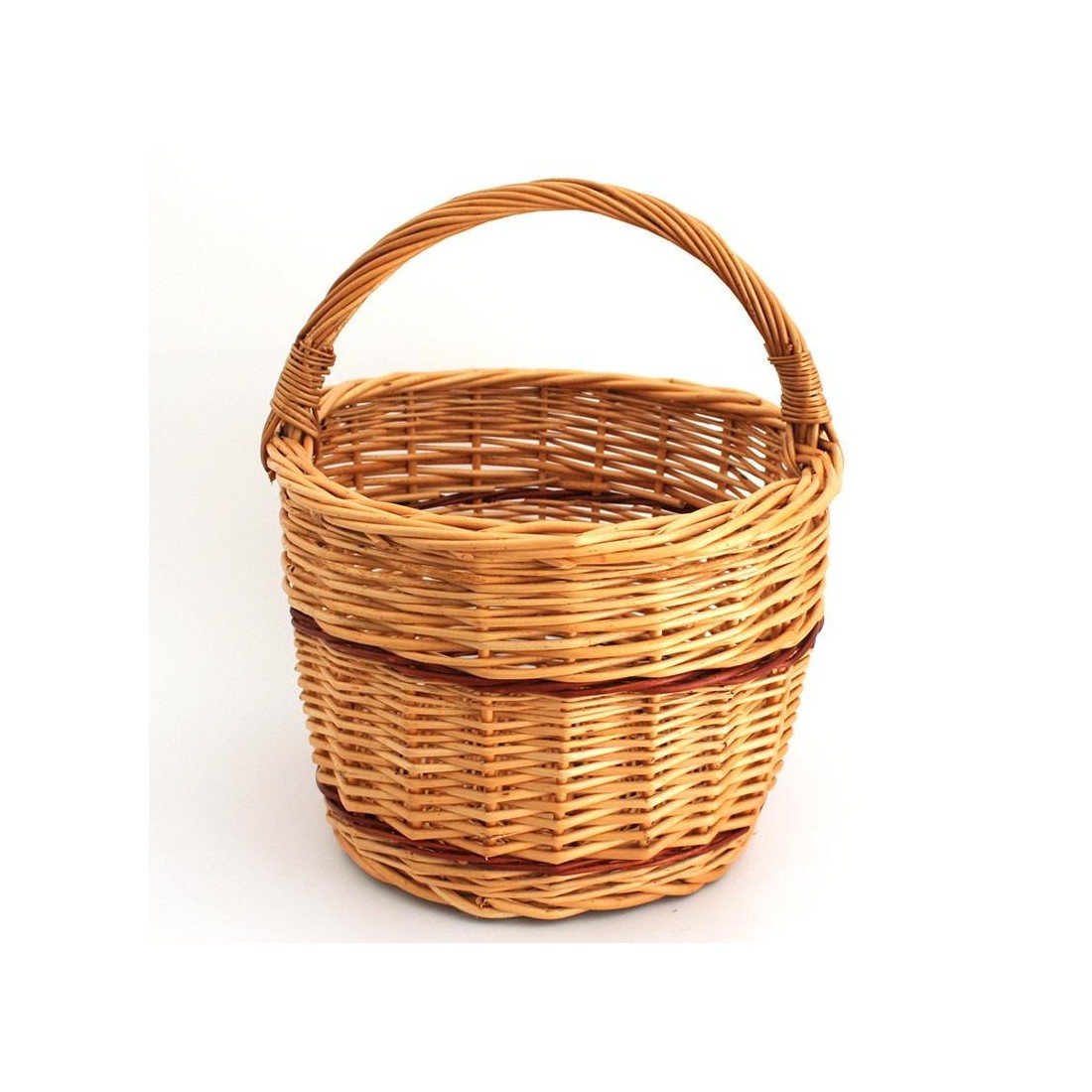 Cesta de mimbre oval 02