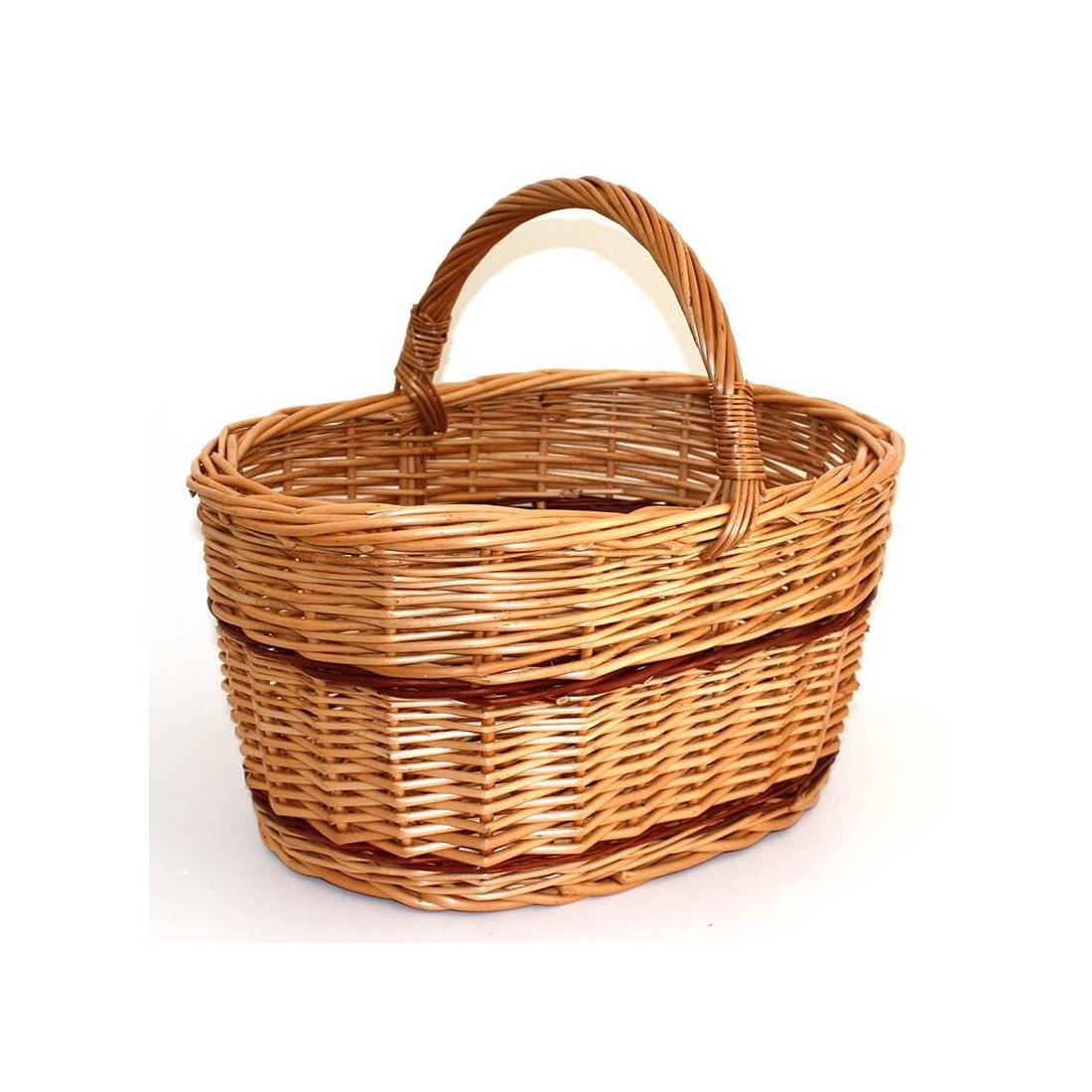 Cesta de mimbre oval 02