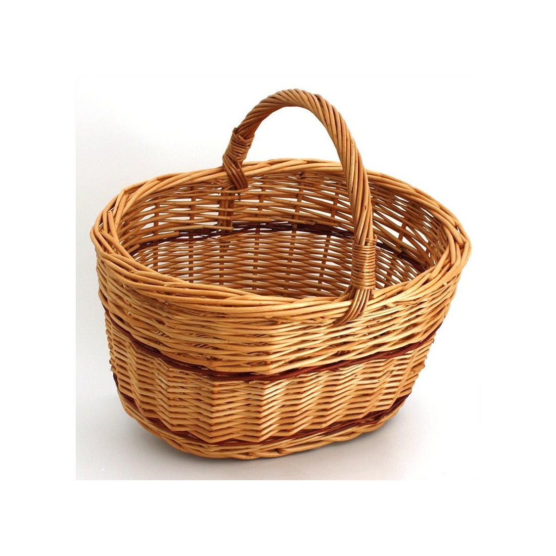 Cesta de mimbre oval 02
