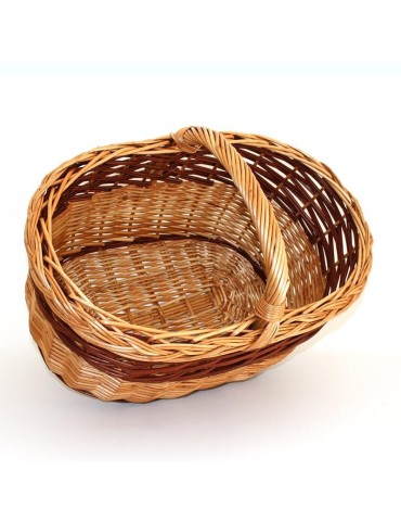 cesta grande de mimbre bicolor con asa baja 2