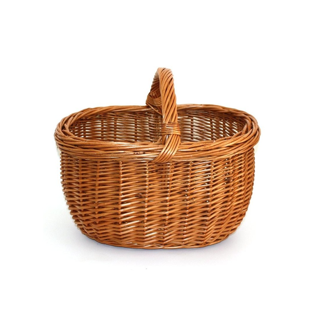 panier ovale en osier poignée basse 01