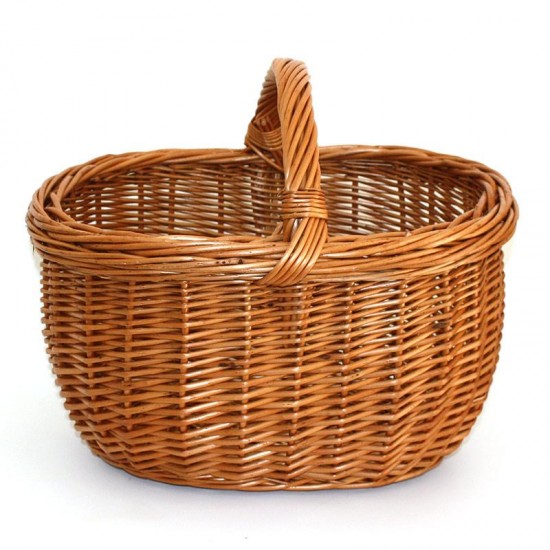 low handle oval wicker basket 01