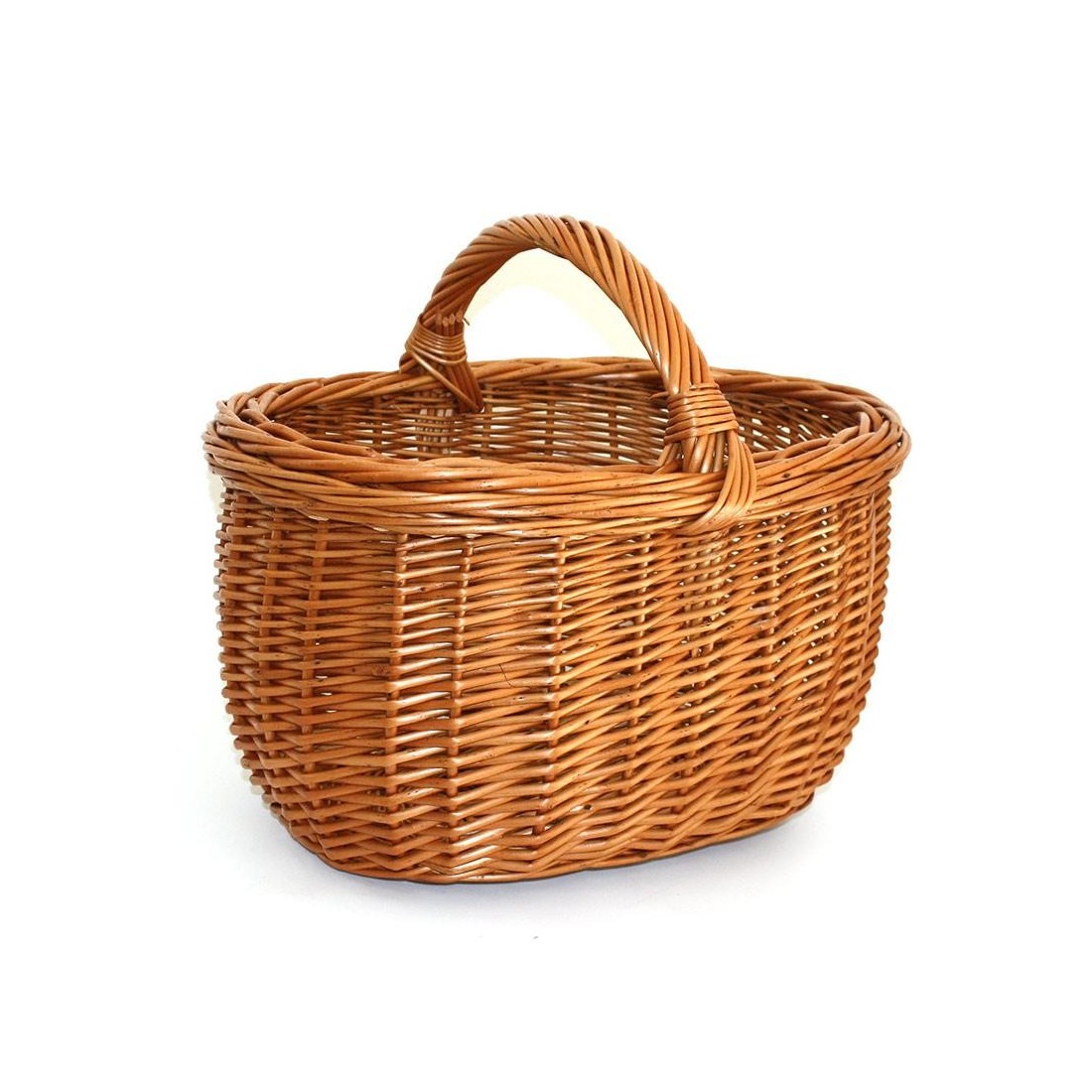 panier ovale en osier poignée basse 01