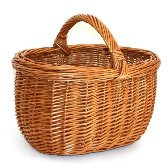 low handle oval wicker basket 01