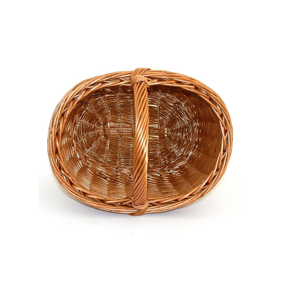 low handle oval wicker basket 01