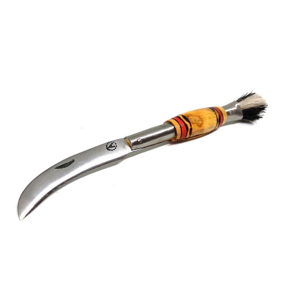 Couteau à champignons 'rouge' fait à la main.