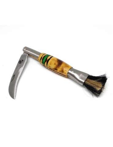 Handmade mushroom knife green. 2