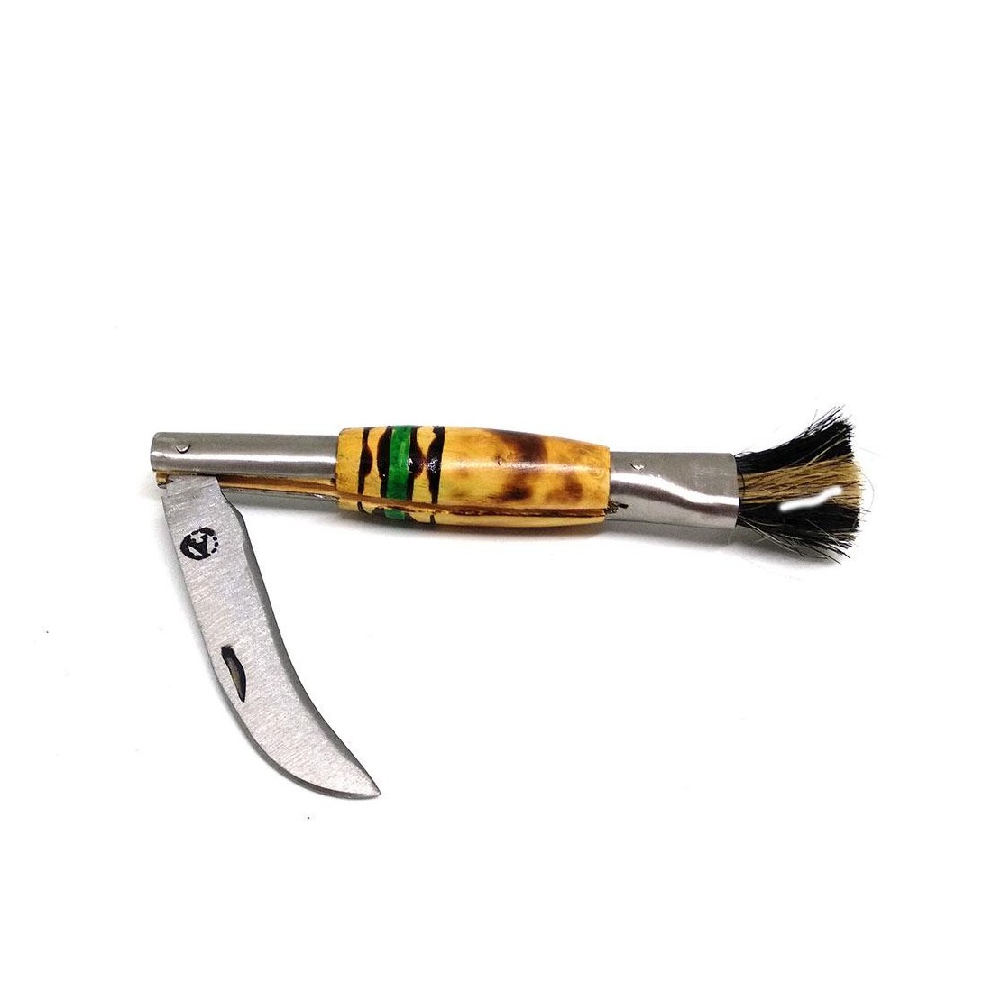 Handmade mushroom knife green.