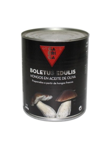 Boletus edulis en aceite de oliva, lata 485 gr