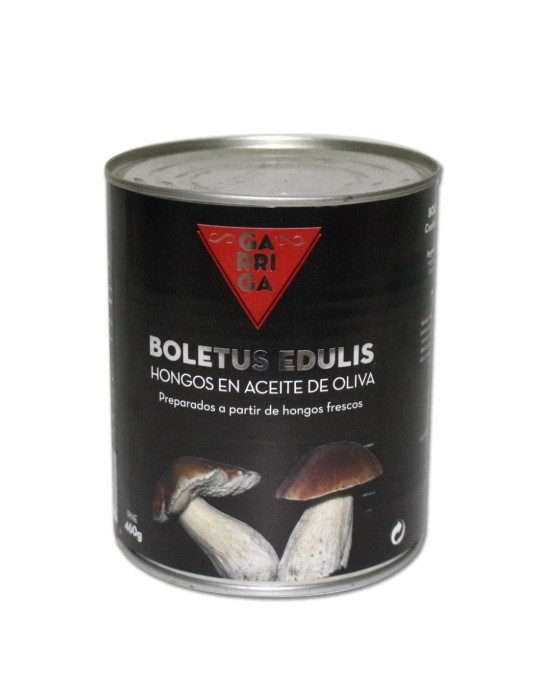 Boletus edulis en aceite de oliva, lata 485 gr Boletus edulis en aceite de oliva, lata 485 gr