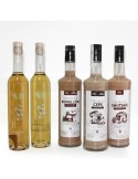 Set mit 5 handgemachten Pilzlikören (Steinpilz, Shiitake), exklusives Gourmet-Geschenk von La Casa de las Setas.