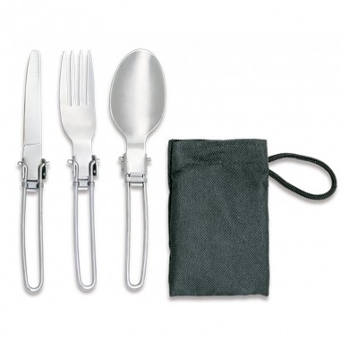 Set di posate da campeggio in titanio per attività allaperto coltello, forchetta, cucchiaio ideale per picnic ZYVoyage escursioni e porta pranzo set di posate con borsa 