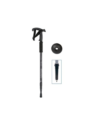 Folding baton black flat handle 2