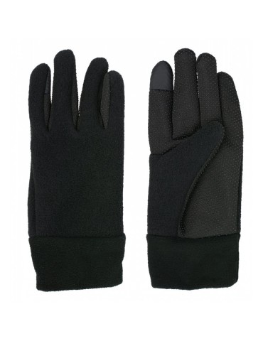 Black rubber fleece-lined gloves