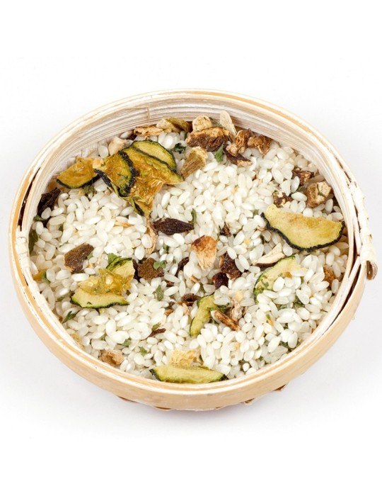 Risotto de boletus y calabacines