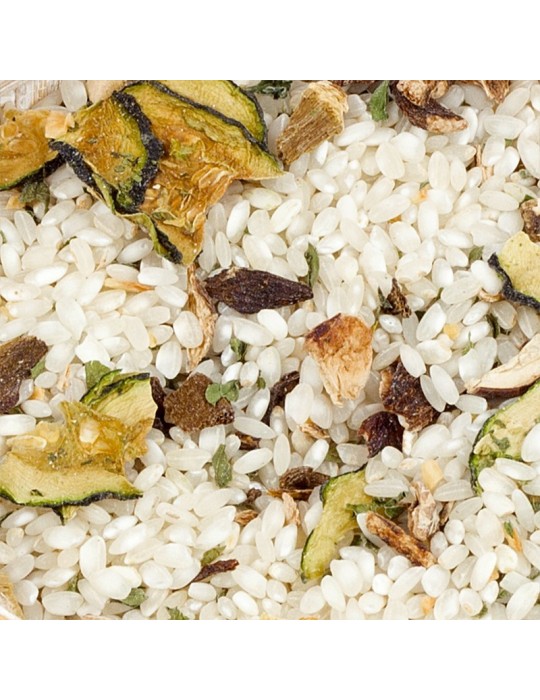 Boletus and zucchini risotto