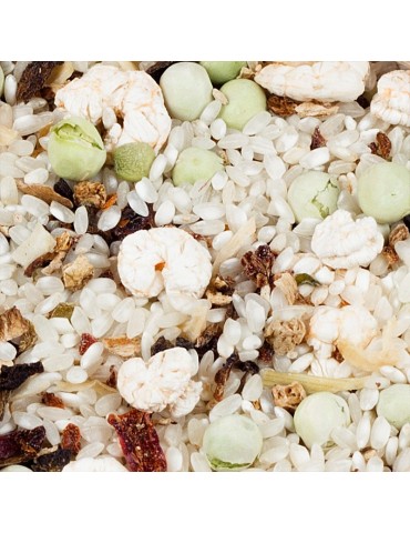 Mushroom and shrimp paella