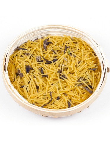 Fideuá of black trumpets