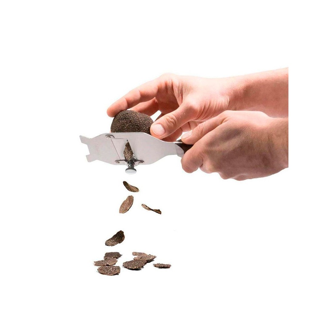 Truffle mandoline with smooth blade