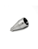 Punta acero inox para bastón de madera 22 mm