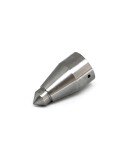 Punta acero inox para bastón de madera 24 mm