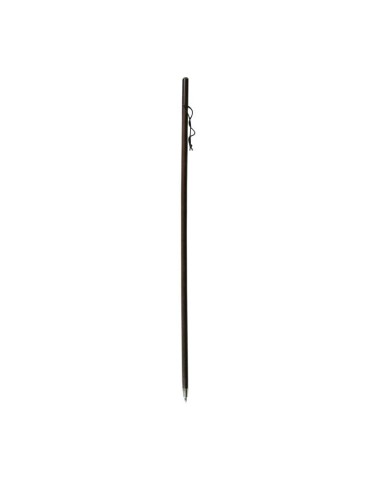 Brown turned bead with metal tip