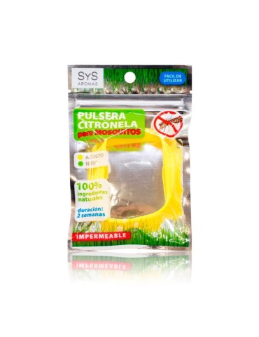 Pulsera antimosquitos citronela