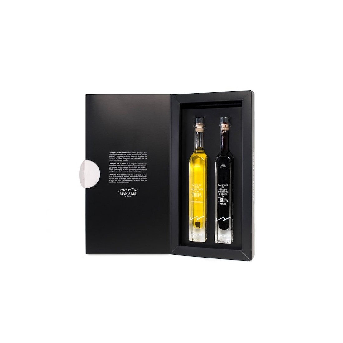 Estuche de regalo de aceite y vinagre de Módena de trufa Estuche de regalo de aceite y vinagre de Módena de trufa