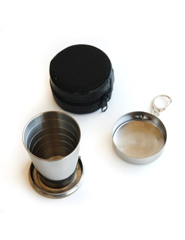 Stainless steel telescopic tumbler 7,5 cm 2