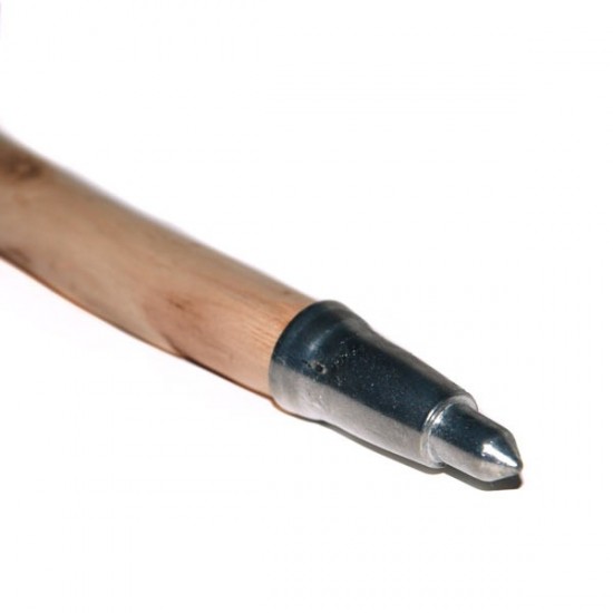 Dark brown cane with spike 150 cm