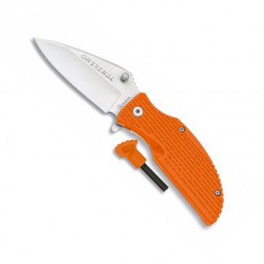 Couteau avec silex orange