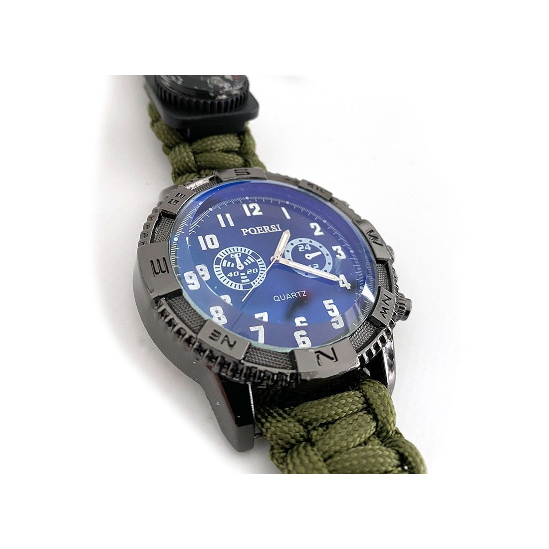 Estuche Reloj táctico de supervivencia navy
