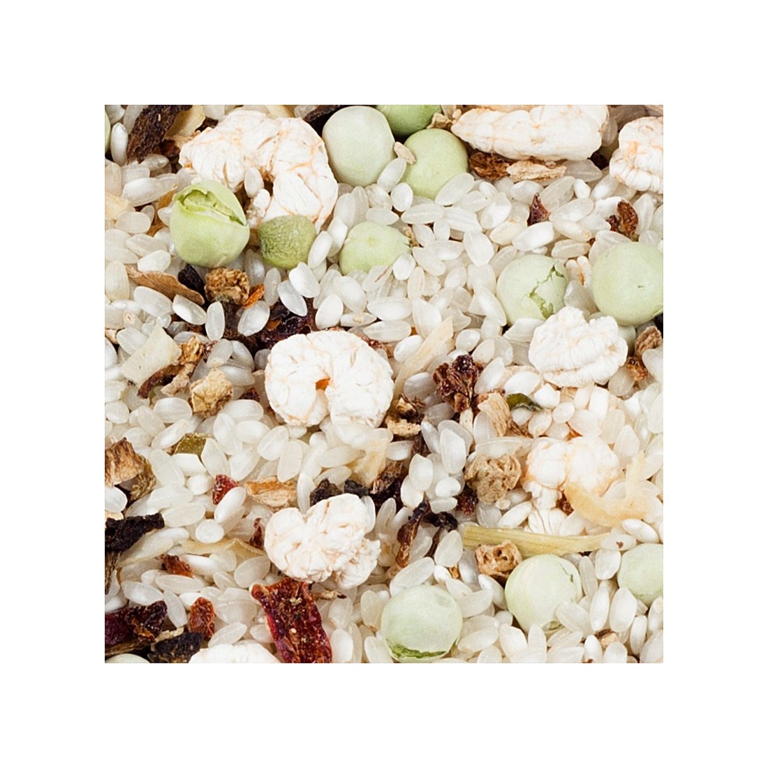 Paella de setas y gambas granel