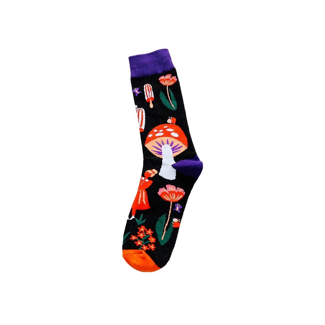 Calcetines estampados con setas 03