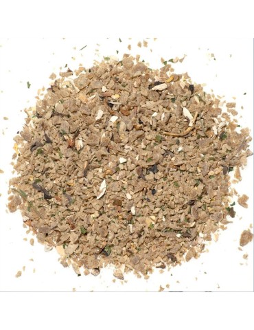 Mélange de soja texturé avec champignons (végétalien)