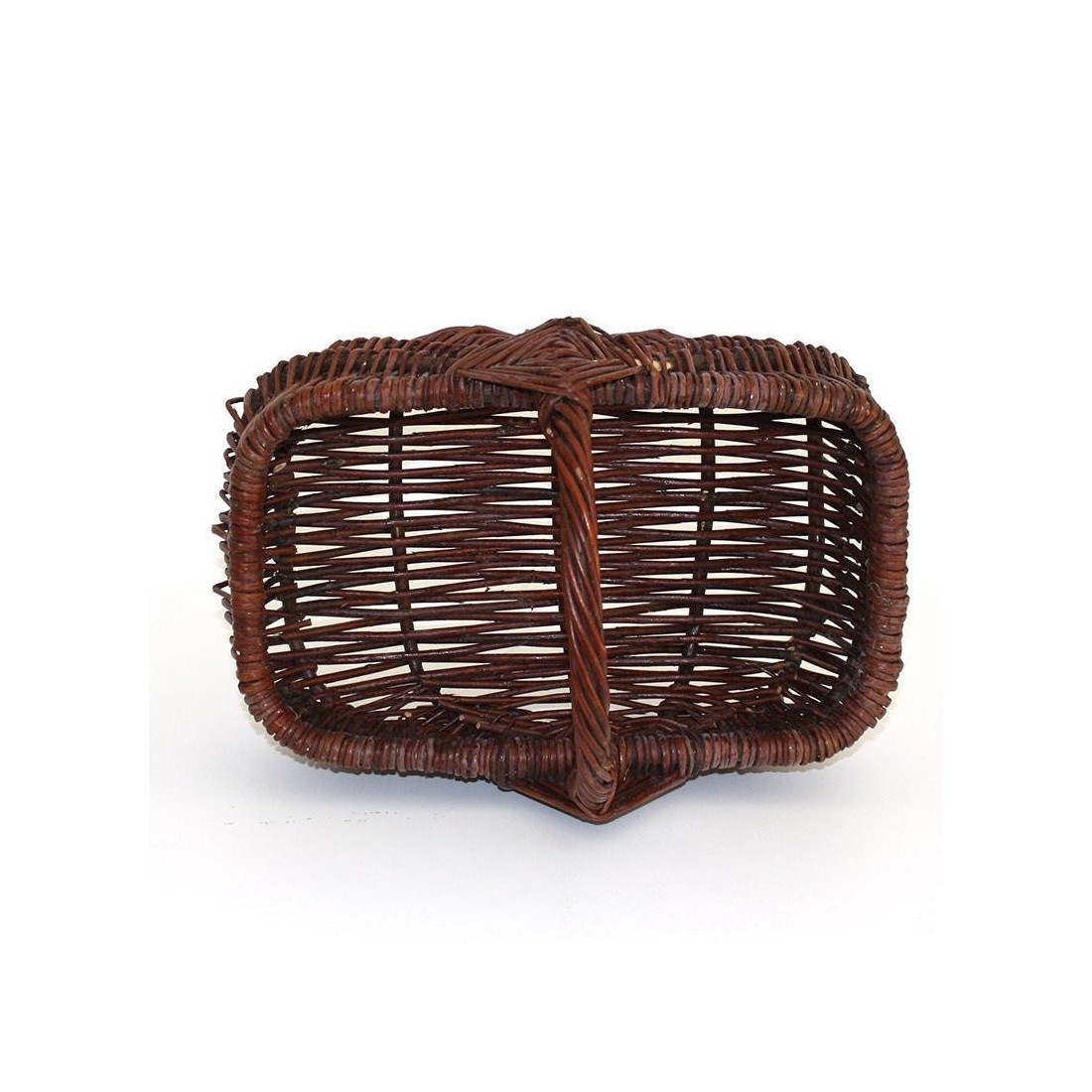 copy of panier rectangulaire en osier vert