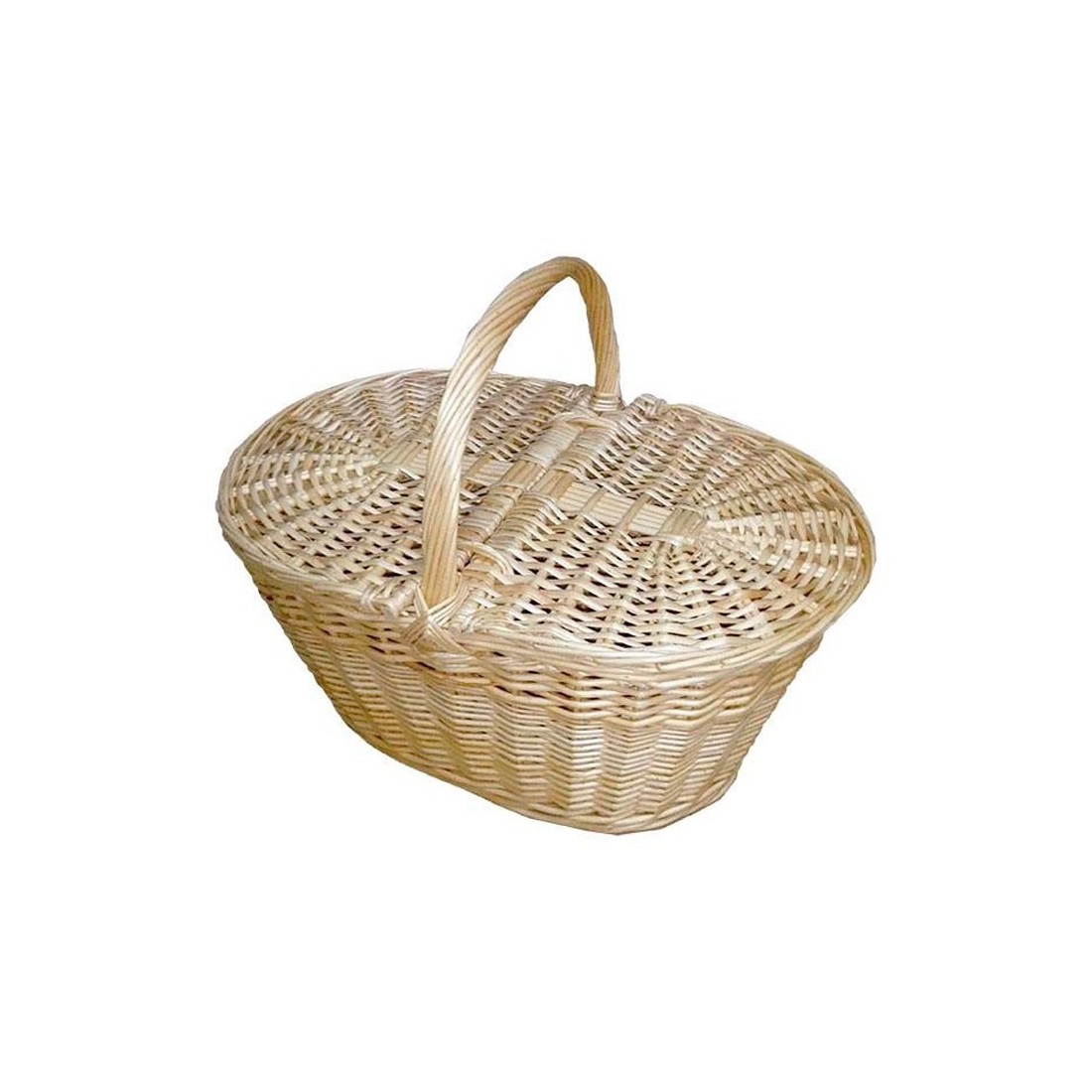 Cesta niscalera con tapas mimbre natural