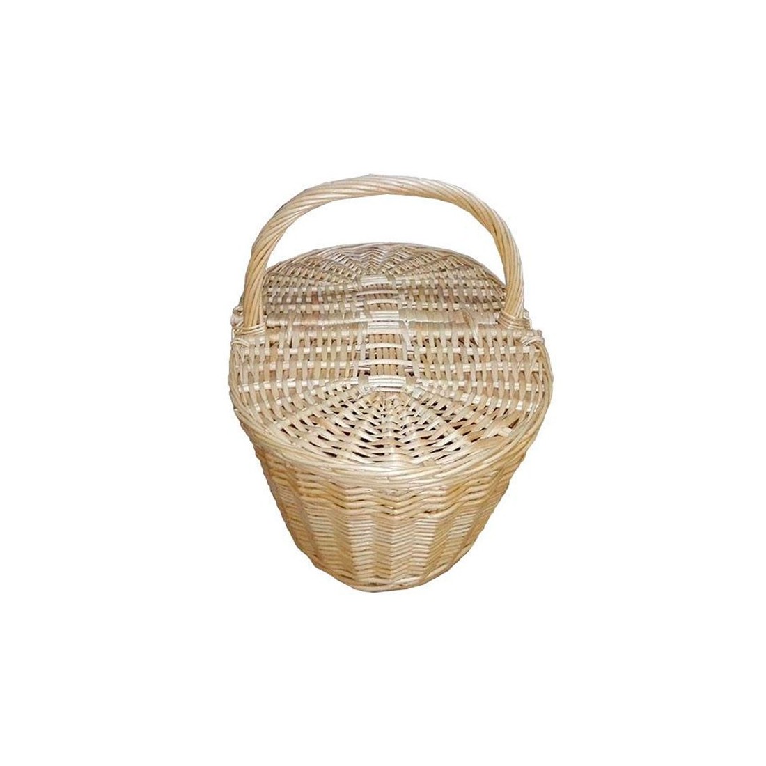 Cesta niscalera con tapas mimbre natural