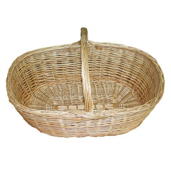 Cesta grande de mimbre natural XL