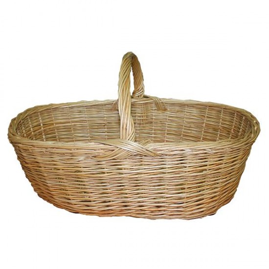 Cesta grande de mimbre natural XL