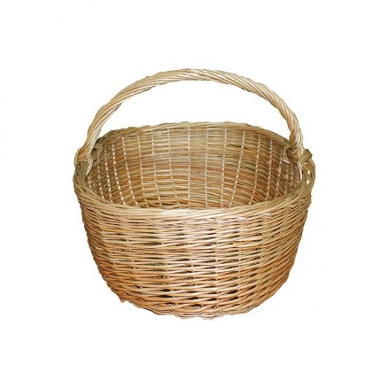 Cesta grande de mimbre natural XL