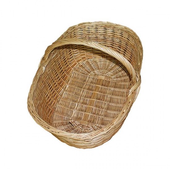 Cesta grande de mimbre natural XL