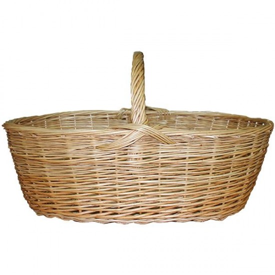 Cesta grande de mimbre natural XL