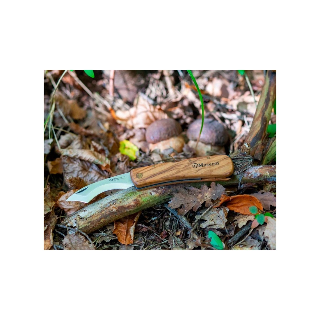 Navaja Maserin setas doble filo olivo
