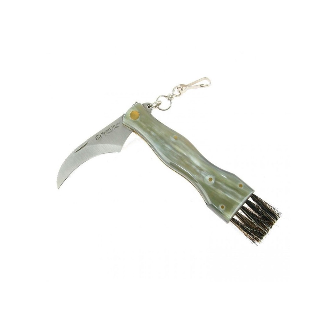 Navaja MASERIN setas empuñadura cuerno pulido