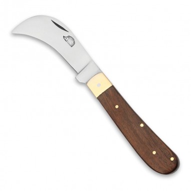 9 cm locking knife with brass ferrule