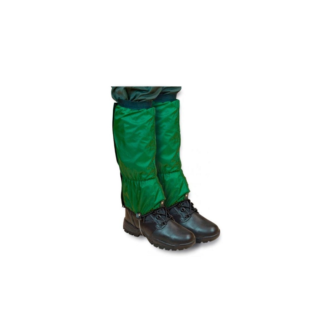 Polaina de nylon con cremallera color verde