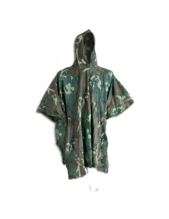 Camouflage waterproof poncho